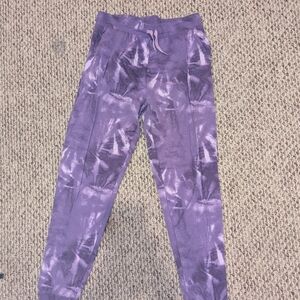 Purple Tie-Dye Kids Joggers